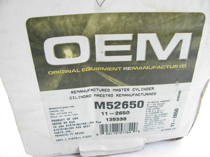 Oem Remanufacturing M52650 Reman Brake Master Cylinder