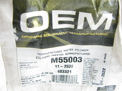 Oem Remanufacturing M55003 Reman Brake Master Cylinder W/O Reservoir