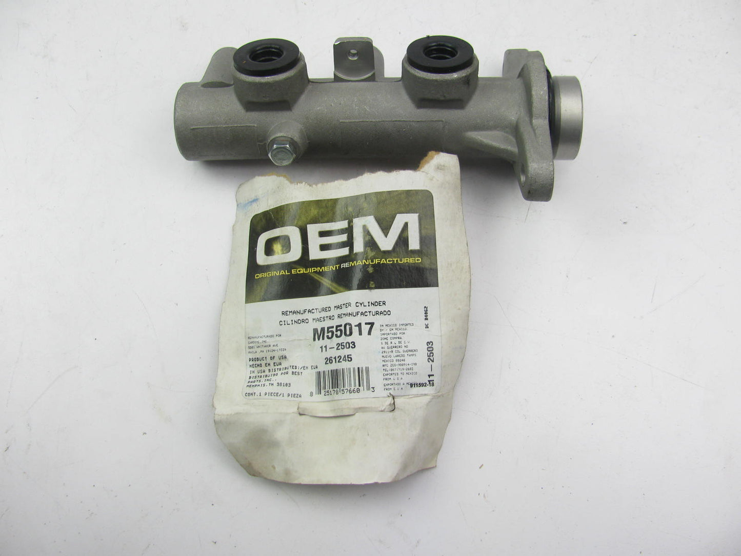 Oem M55017 Remanufactured Brake Master Cylinder W/O Reservoir
