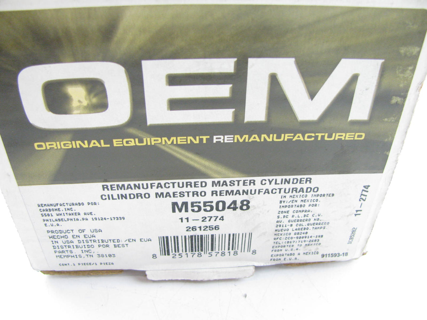 Oem Remanufacturing M55048 Reman Brake Master Cylinder For 1996-1998 Honda Civic