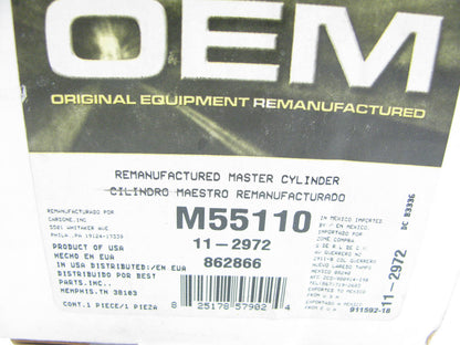 Oem Remanufacturing M55110 Reman Brake Master Cylinder W/O Reservoir