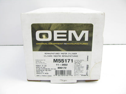 Oem Remanufacturing M55171 Reman Brake Master Cylinder W/O Reservoir