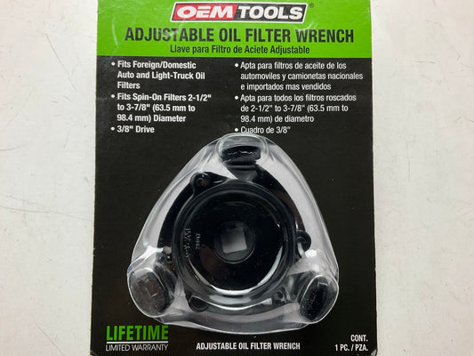 OEM Tools 25017 Adjustable Spin-On Oil Filter Wrench, 3-Legged 2-1/2'' X 3-7/8''