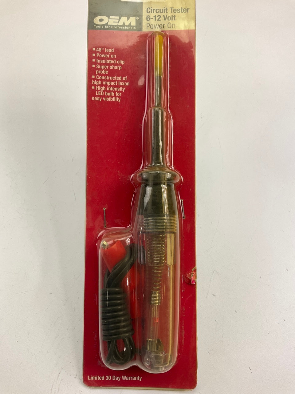 OEM TOOLS 25018 Automotive Circuit Tester Tool, 6-12 Volt