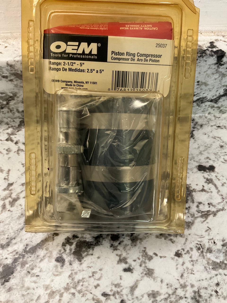 OEM Tools 25037 Piston Ring Compressor Clamp Tool:  2-1/2'' To 5''