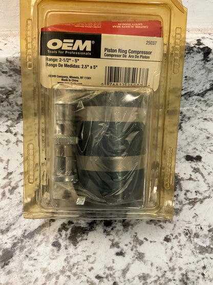 OEM Tools 25037 Piston Ring Compressor Clamp Tool:  2-1/2'' To 5''