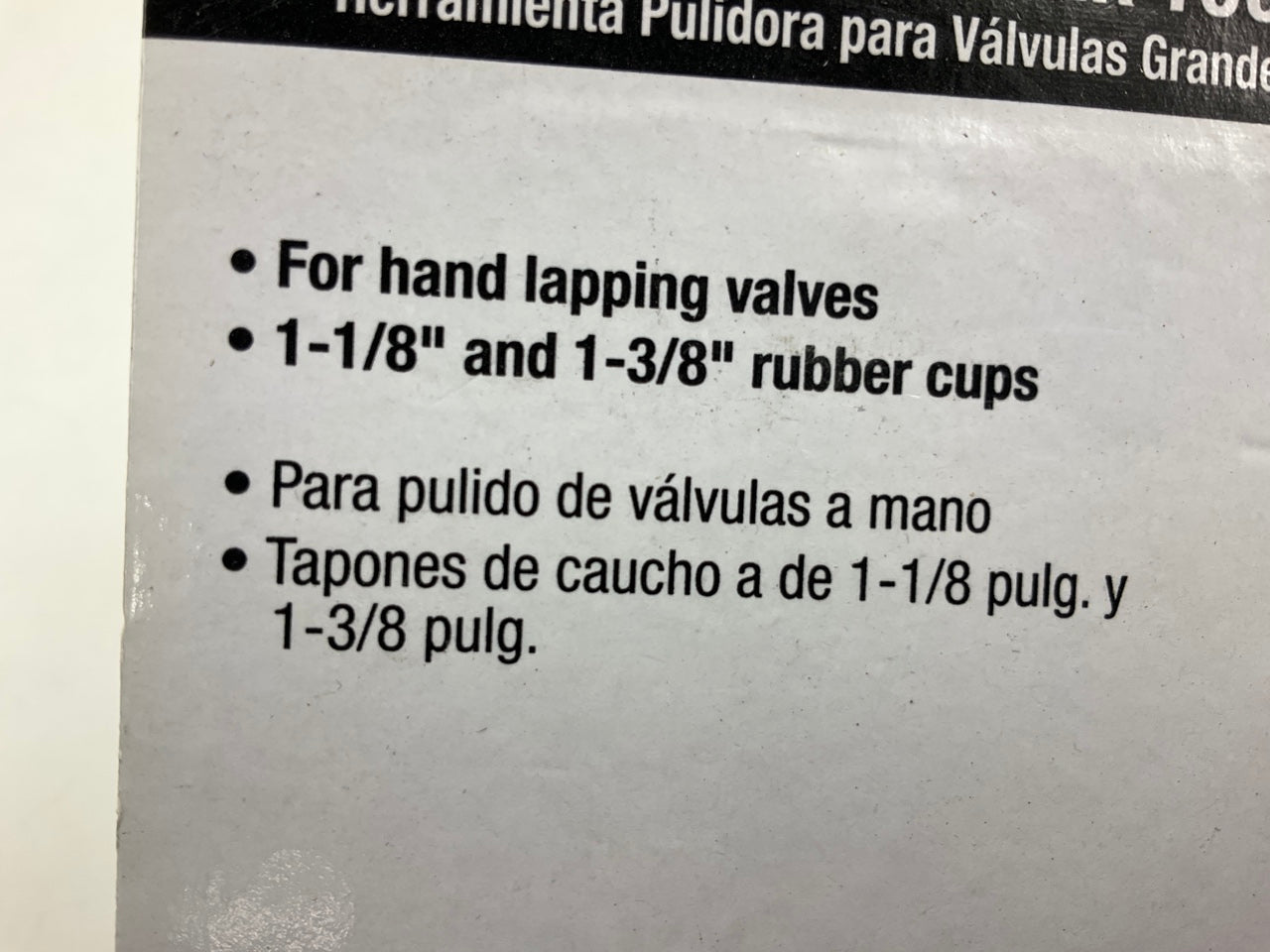 OEM Tools 25040 Hand Valve Lapper Tool With 1-1/8'' And 1-3/8 Rubber Cups