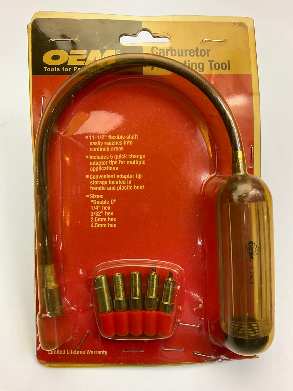 OEM Tools 25062 Carburetor Throttle Adjustment Tool - 11-1/2'' With 5 Adapters