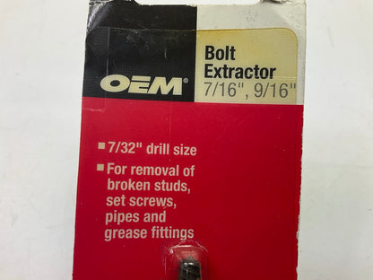 OEM Tools 25068 7/16'', 9/16'' Bolt Extractor, Uses 7/32'' Drill Size