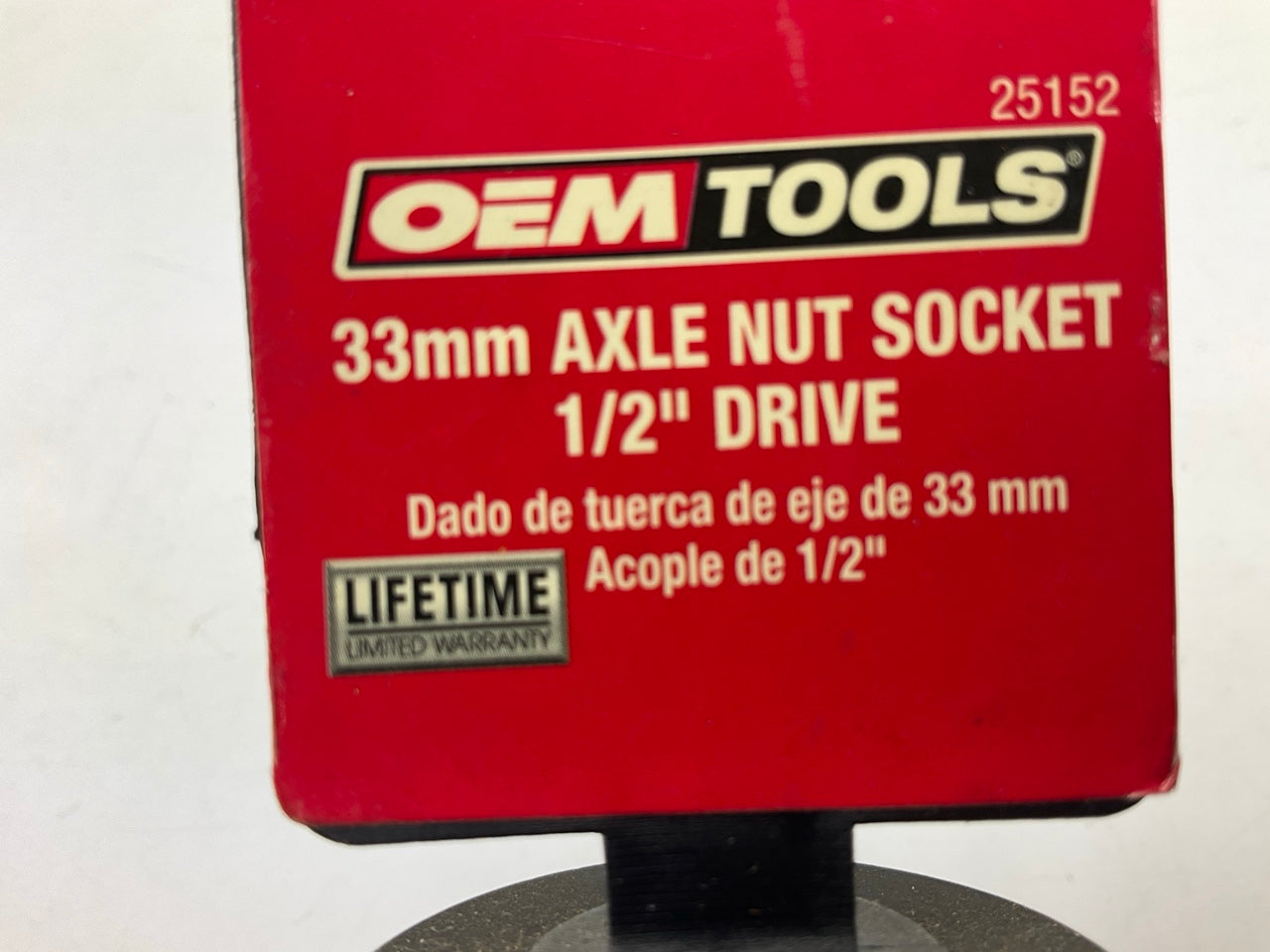 OEM Tools 25152  1/2'' Drive, 6 Point Axle Nut Socket (33mm)