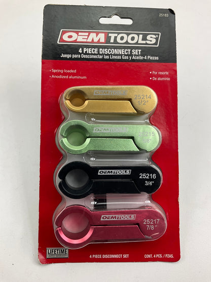 Oem Tools 25183 A/C & Fuel Line Disconnect Tool Set Kit - Set Of 4
