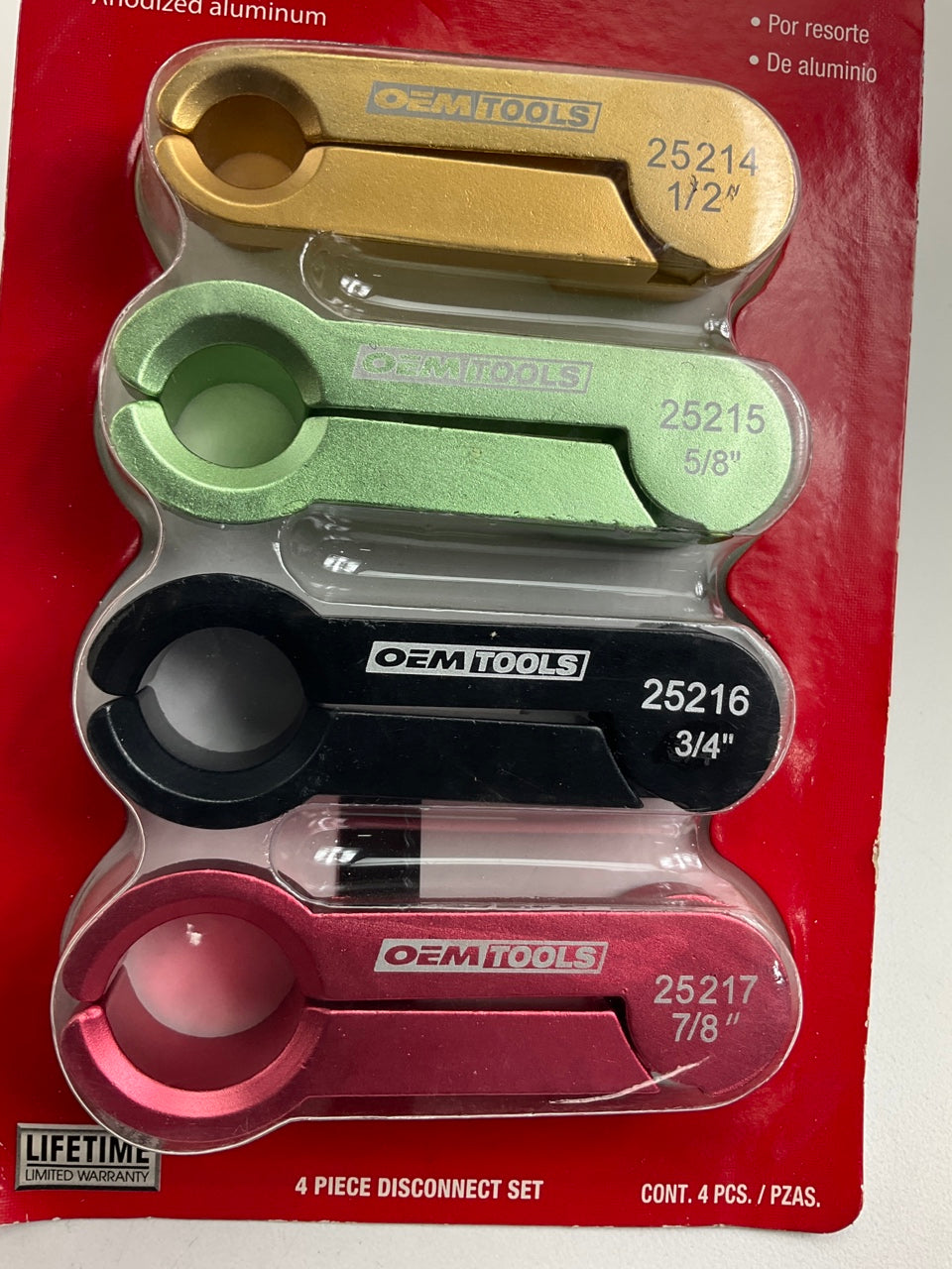 Oem Tools 25183 A/C & Fuel Line Disconnect Tool Set Kit - Set Of 4