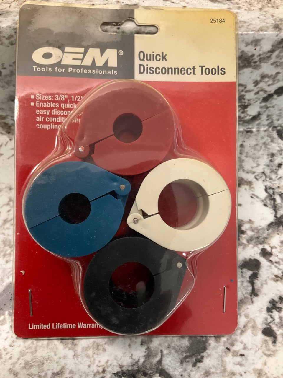 OEM TOOLS 25184 A/C Quick Disconnect Tool Set 3/8'', 1/2'', 5/8'', 3/4'' Couplers