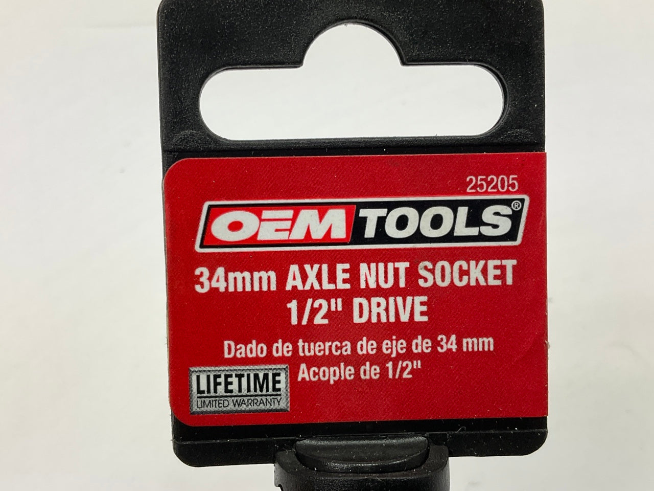 OEM Tools 25205 34mm Axle Nut Socket 1/2 Inch Drive
