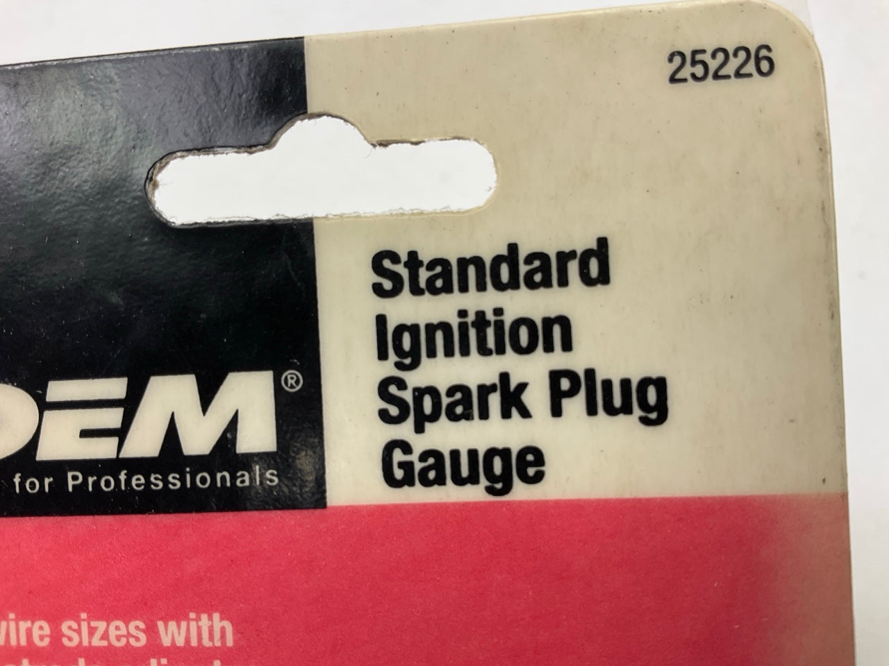 OEM TOOLS 25226 Standard Ignition Spark Plug Gauge, 0.025'' To 0.045''