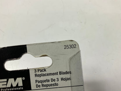 OEM Tools 25302 3 Piece Heavy Duty Steel Scraper Blades 1'', 1.5'' & 2''