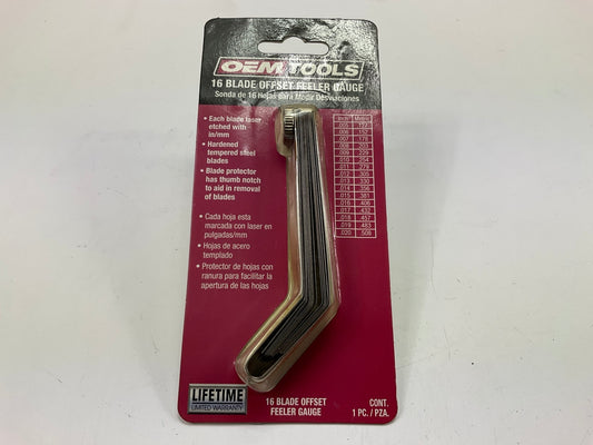 OEM Tools 25349 Offset Feeler Gauge With 16-Blade