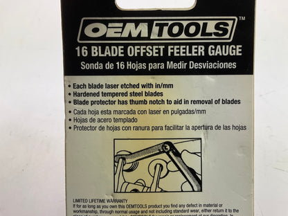 OEM Tools 25349 Offset Feeler Gauge With 16-Blade