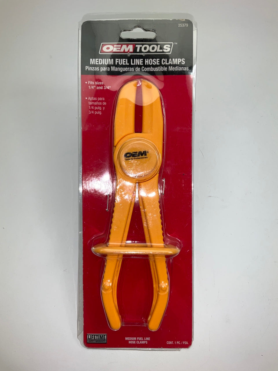 Oem Tools 25379 Medium Fuel Line Hose Plier Clamps Yellow, 1/4'' To 3/4'', No Leak