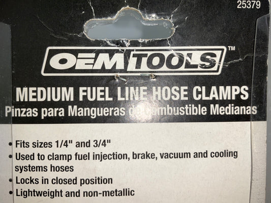 Oem Tools 25379 Medium Fuel Line Hose Plier Clamps Yellow, 1/4'' To 3/4'', No Leak