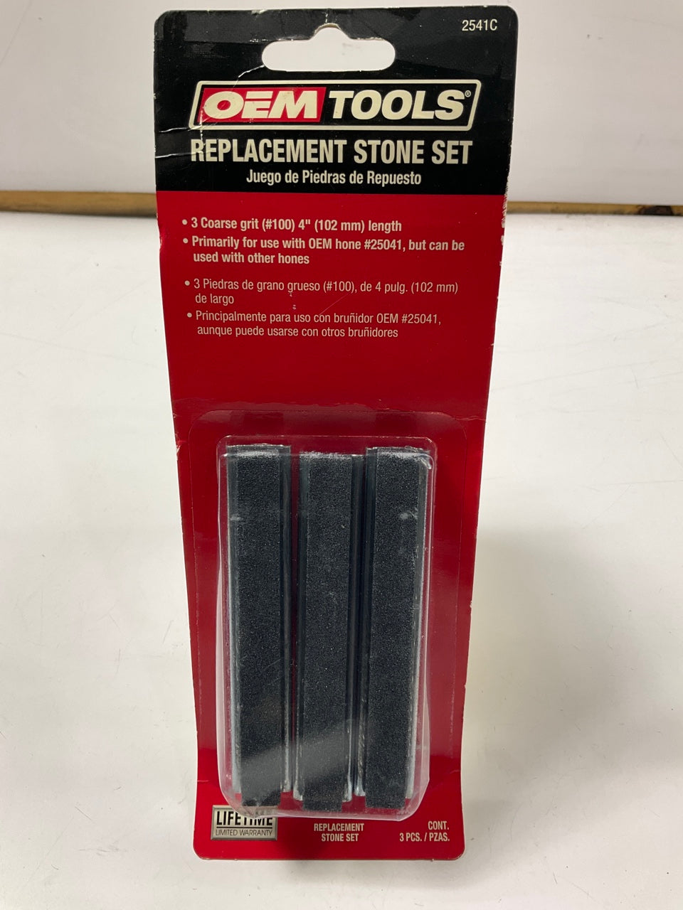 OEM Tools 2541C Coarse Grit 4 Inch 3 Piece Replacement Hone Stone Set