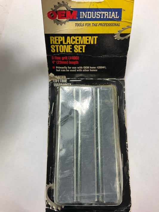 OEM Tools 2541F  4'' Inch Replacement Hone Stone Set, 3 Fine Grit, 4'' Length
