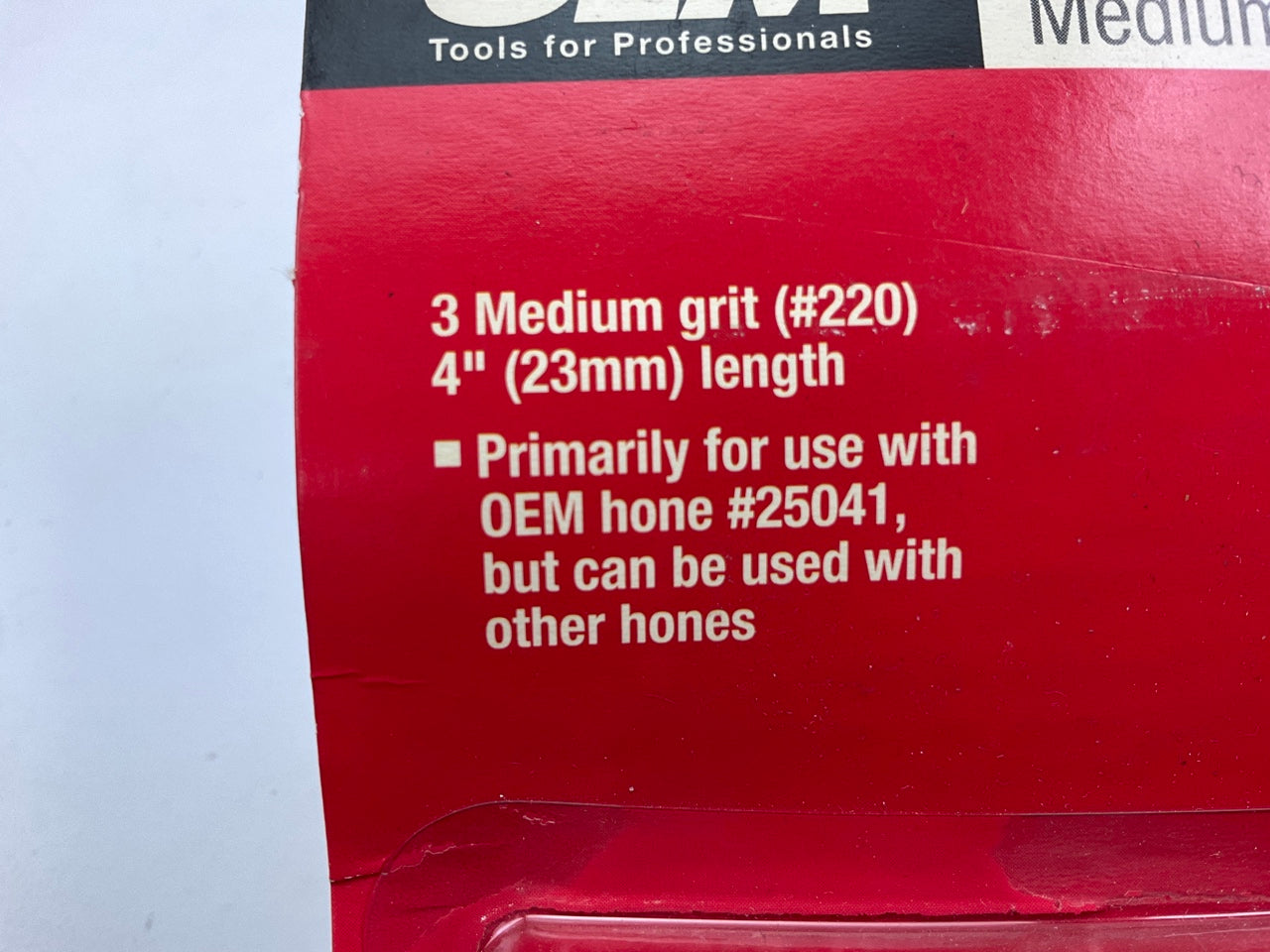 OEMTOOLS 2541M 4 Inch Replacement Stone Set, Medium Grit, 3 Piece