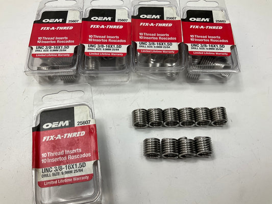 OEM Tools 25607 Fix-A-Thread Inserts UNC 3/8''-16 X 1.5D - 50 Pack