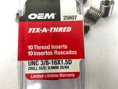 OEM Tools 25607 Fix-A-Thread Inserts UNC 3/8''-16 X 1.5D - 10 Pack