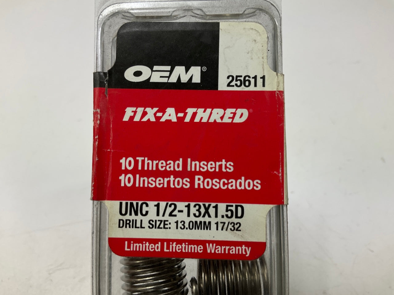 OEM Tools 25611 1/2 Inch Fix-A-Thread Inserts - 50 / Pack