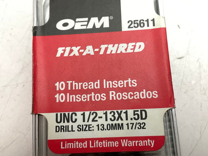 OEM Tools 25611 1/2 Inch Fix-A-Thread Inserts - 10 / Pack