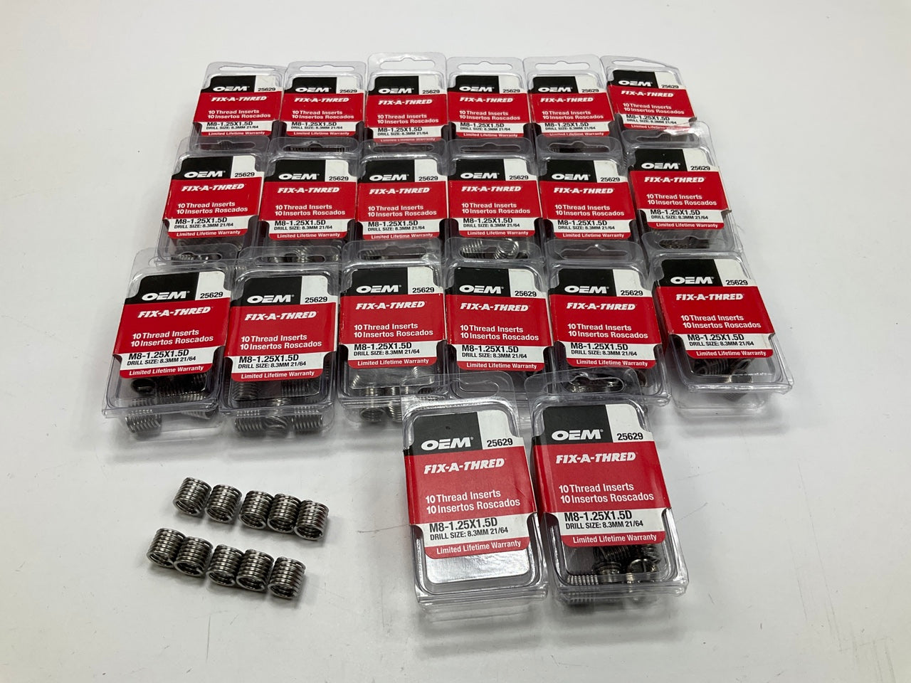 OEM Tools 25629 Fix-A-Thread Inserts M8-1.25 X 1.5D - 200 Pack