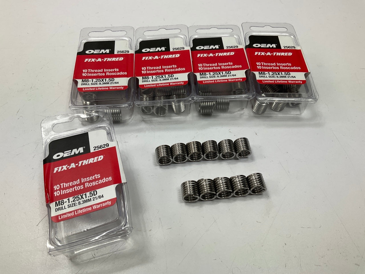 OEM Tools 25629 Fix-A-Thread Inserts M8-1.25 X 1.5D - 50 Pack