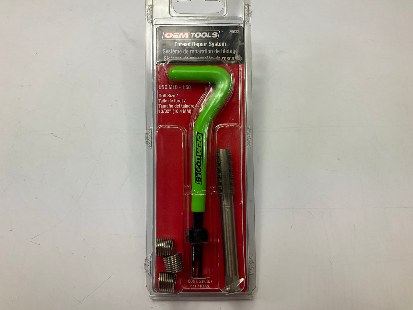 GREEN OEM TOOLS M10-1.5 Fix-A-Thread Spark Plug Thread Repair Metric Kit 10M-1.5