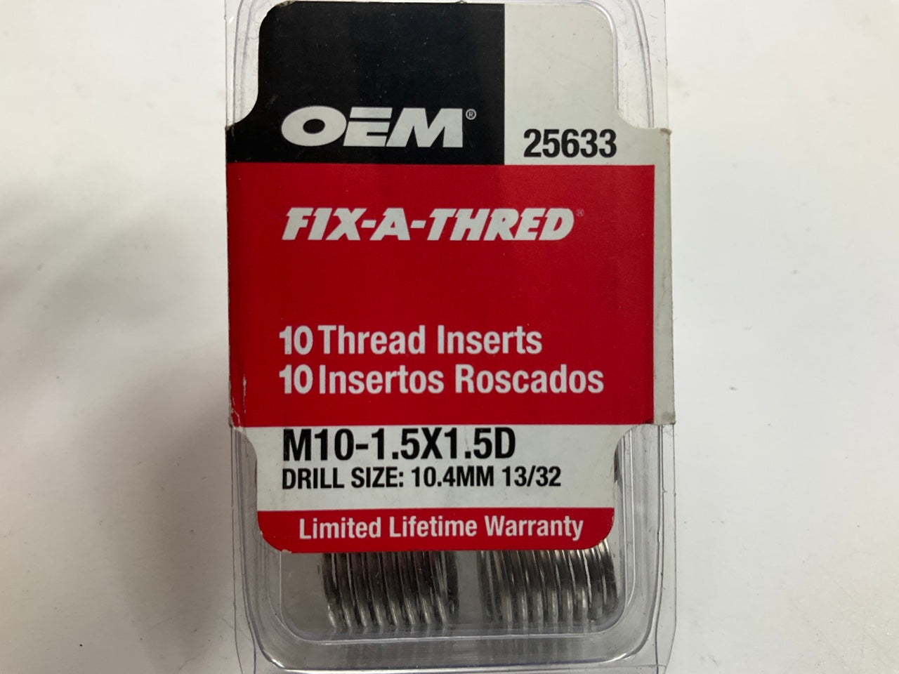 OEM Tools 25633 M10-1.5 Fix-A-Thread Spark Plug Thread Repair Metric Kit 300 PCS