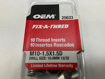 OEM Tools 25633 M10-1.5 Fix-A-Thread Spark Plug Thread Repair Metric Kit, 50 PCS