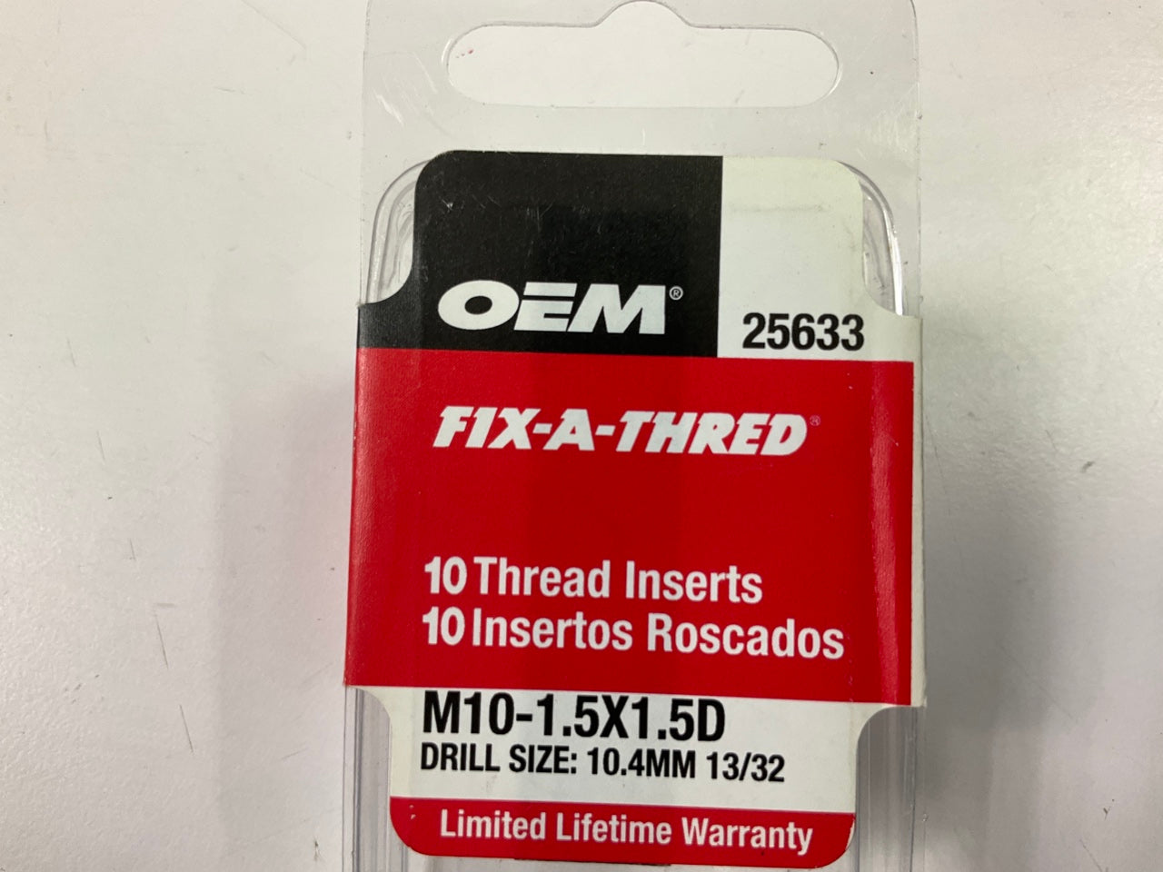 OEM Tools 25633 M10-1.5 Fix-A-Thread Spark Plug Thread Repair Metric Kit, 10 PCS