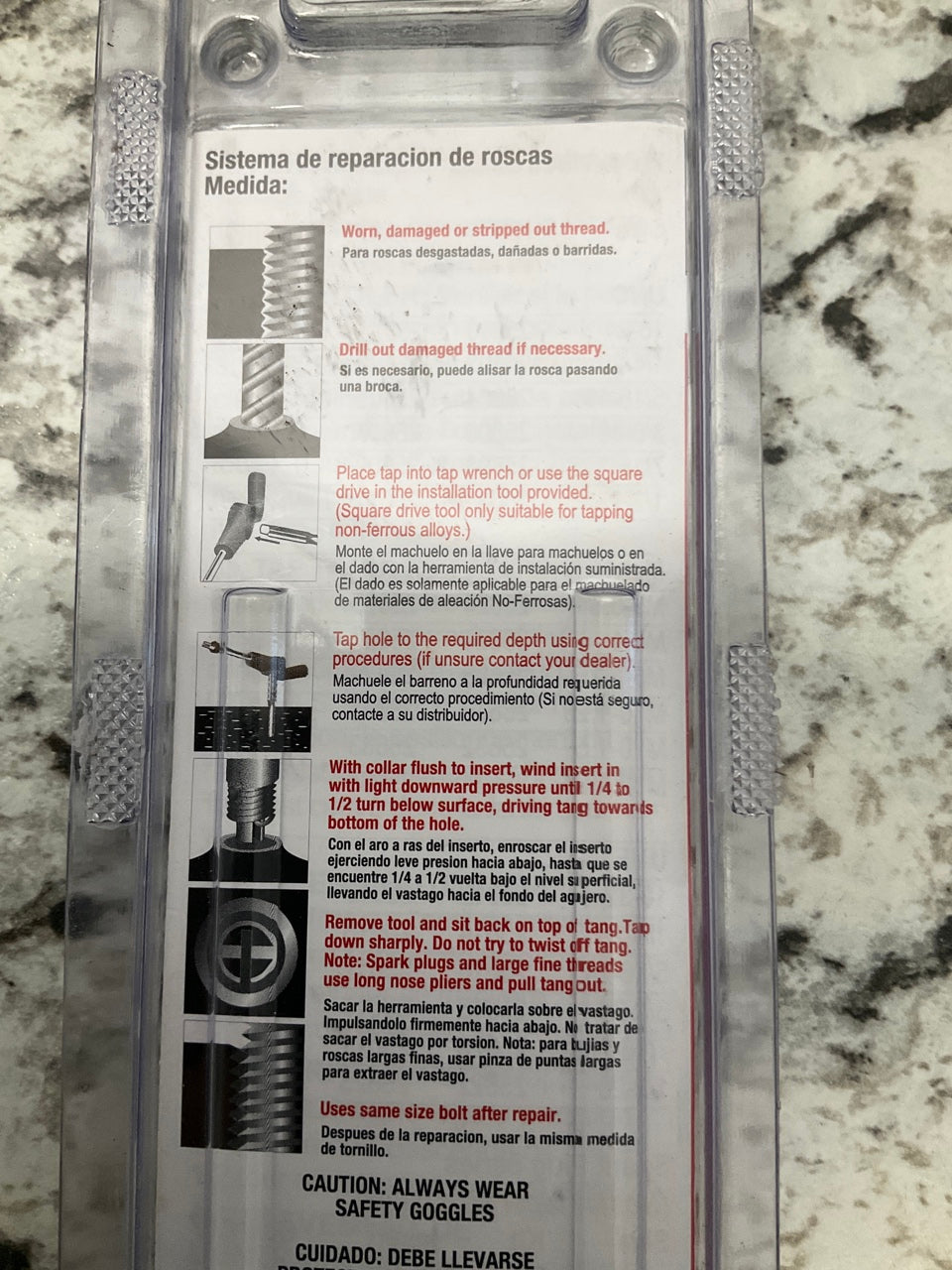 Oem Tools 25643 Permanent Thread Repair Kit Metric Size: M14-1.25