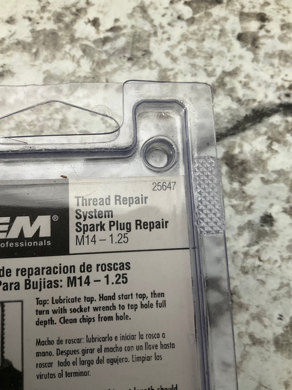 OEM TOOLS 25647 Spark Plug Saver Permanent Thread Repair Kit M14-1.25 14M X 1.25