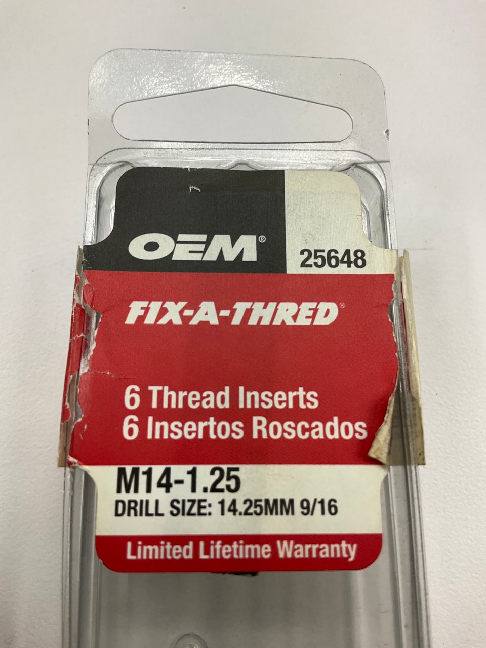 OEM Tools 25648 Fix-A-Thread Spark Plug Thread Inserts, M14-1.25 - 6 Pack