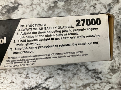 OEM Tools 27000 A/C Compressor Clutch Holding Tool