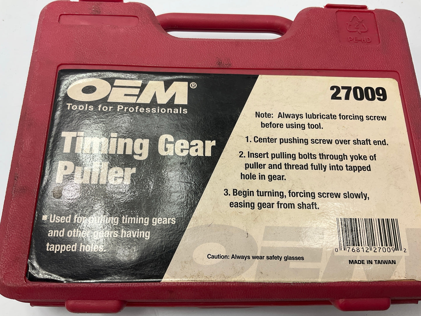 USED #21 - OEM TOOLS 27009 Timing Gear Puller Tool - Pull Timing Gears With Ease