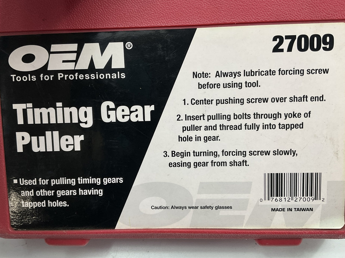 USED #26 - OEM TOOLS 27009 Timing Gear Puller Tool - Pull Timing Gears With Ease