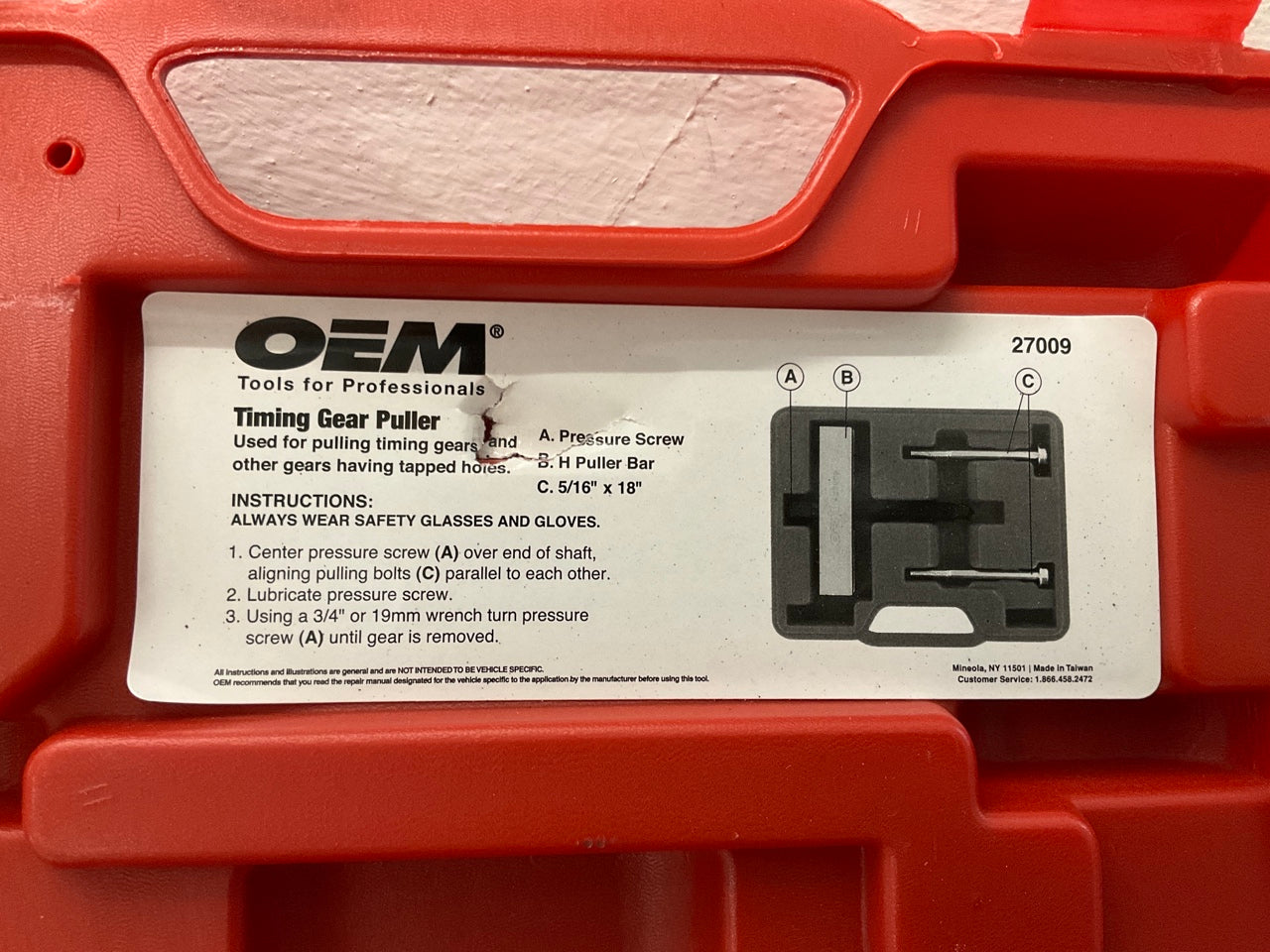 OEM TOOLS 27009 Timing Gear Puller Tool - Pull Timing Gears With Ease