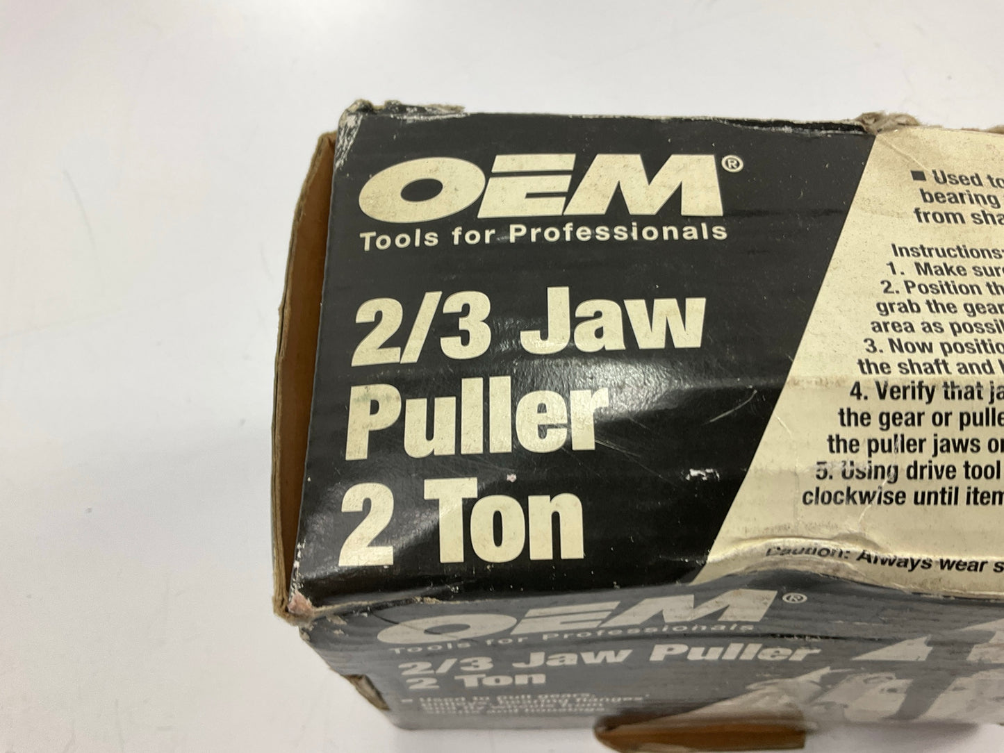 USED #26 - OEM Tools 27011 2-Ton Gear Pulley Puller, 2/3 Jaw, 3-1/4'' Spread