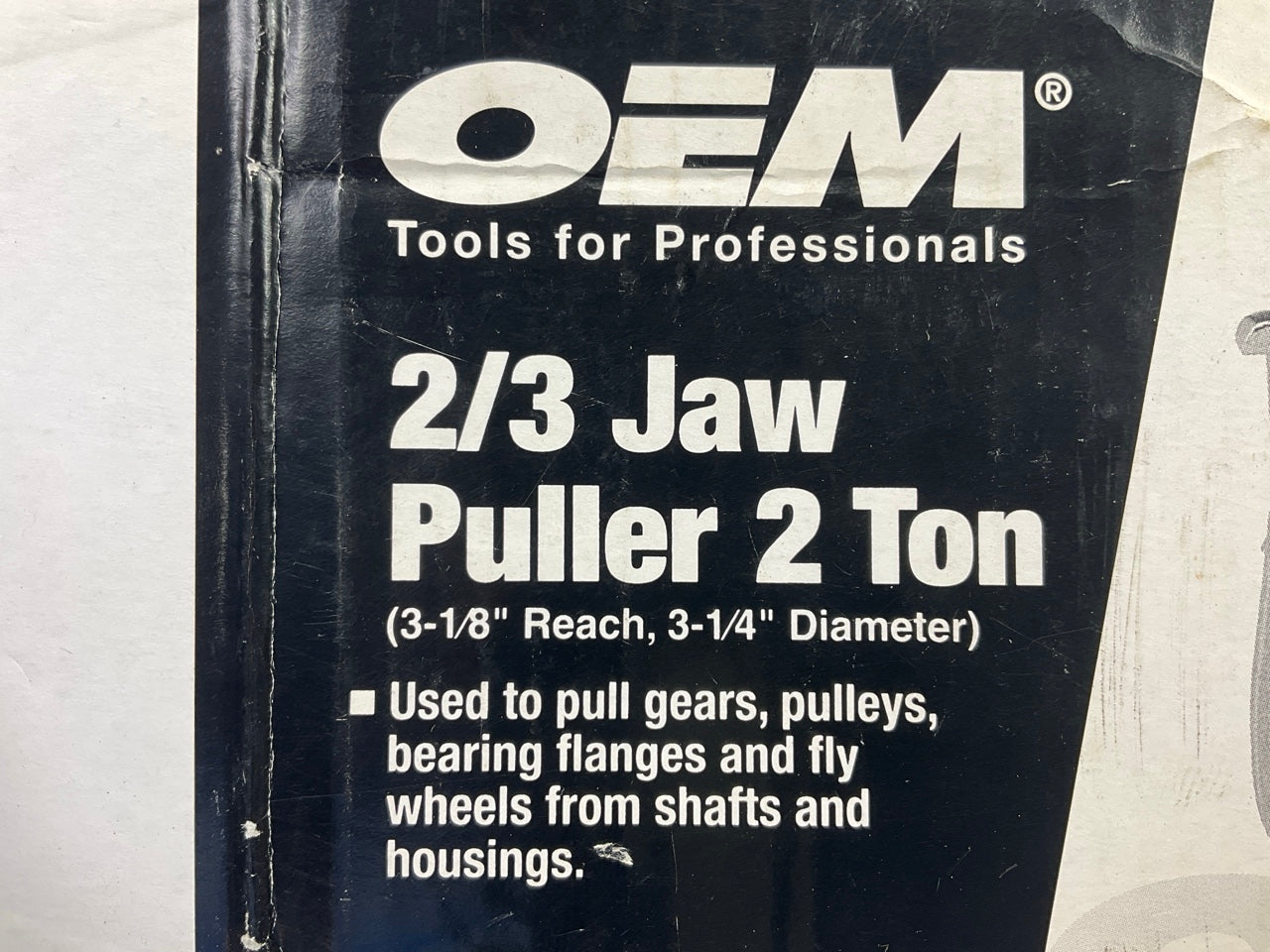 USED #13 - OEM Tools 27011 2-Ton Gear Pulley Puller, 2/3 Jaw, 3-1/4'' Spread