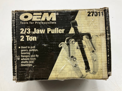 USED #17 - OEM Tools 27011 2-Ton Gear Pulley Puller, 2/3 Jaw, 3-1/4'' Spread