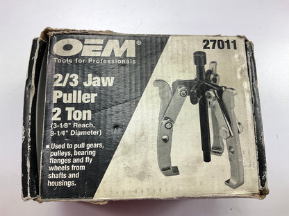 USED # 3 - OEM Tools 27011 2-Ton Gear Pulley Puller, 2/3 Jaw, 3-1/4'' Spread