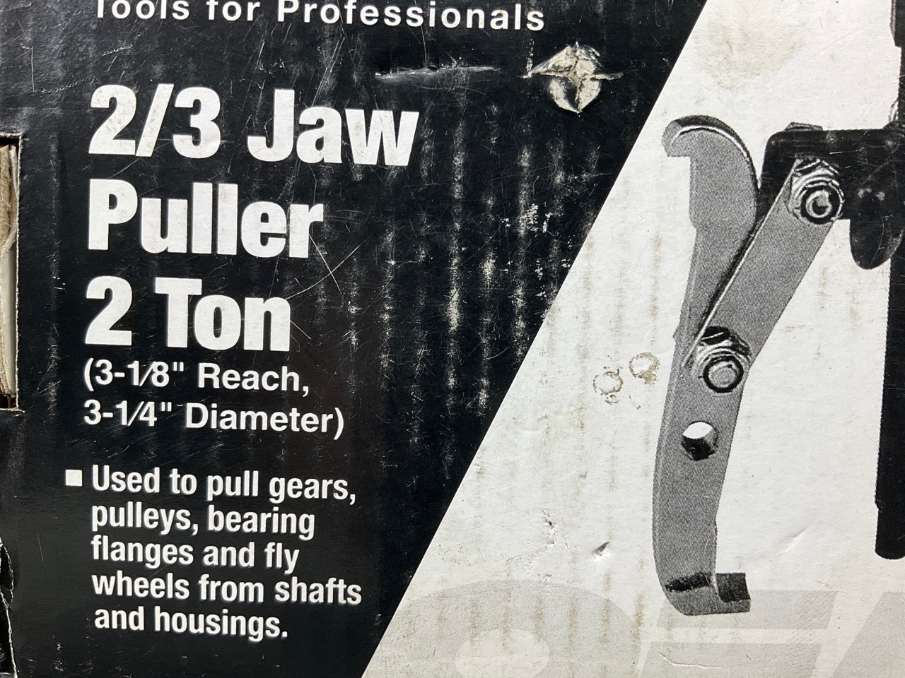 USED #6 - OEM Tools 27011 2-Ton Gear Pulley Puller, 2/3 Jaw, 3-1/4'' Spread