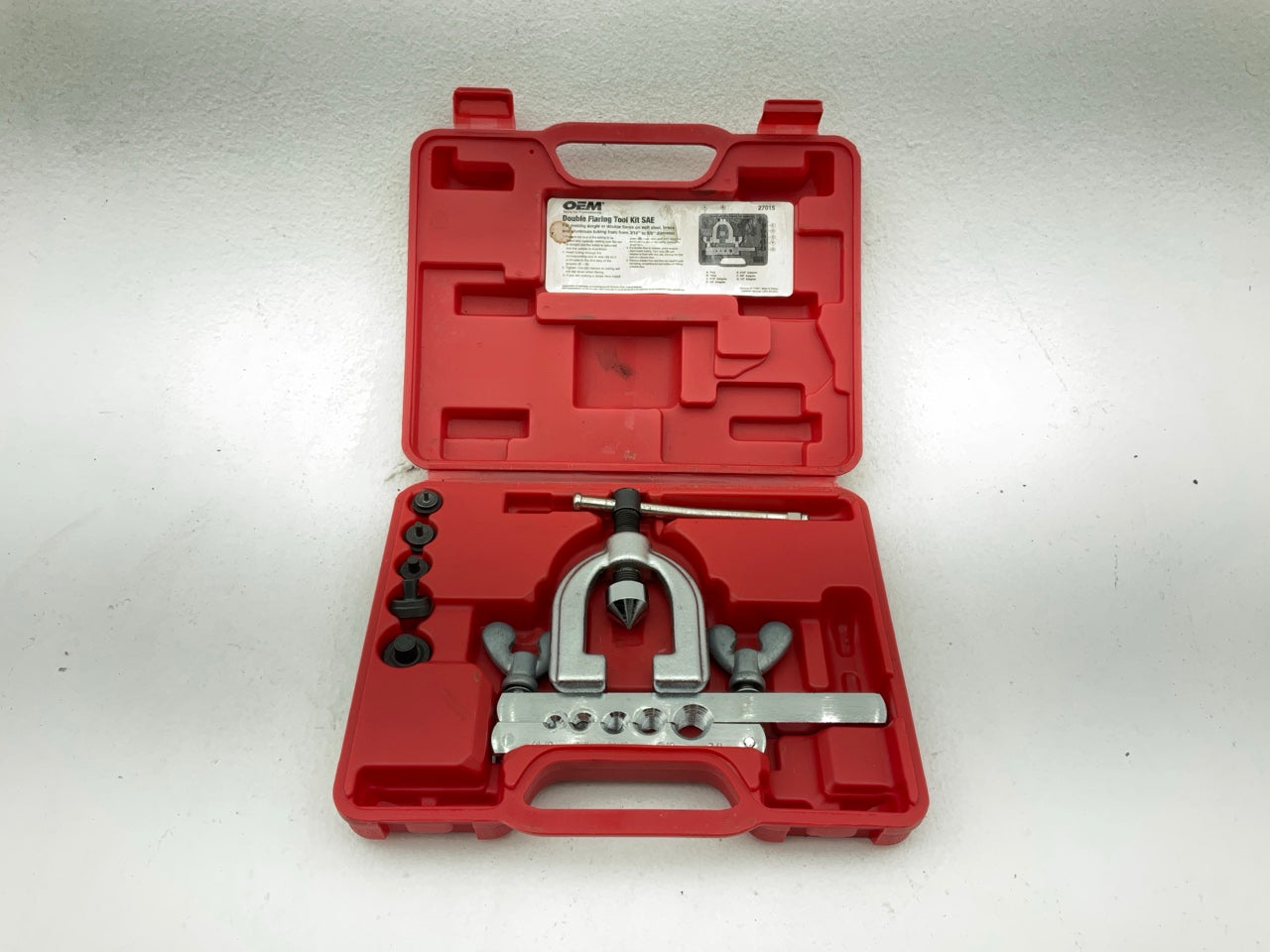 USED #6 - OEM Tools 27015 Double Flaring Tool Kit SAE Brake Line